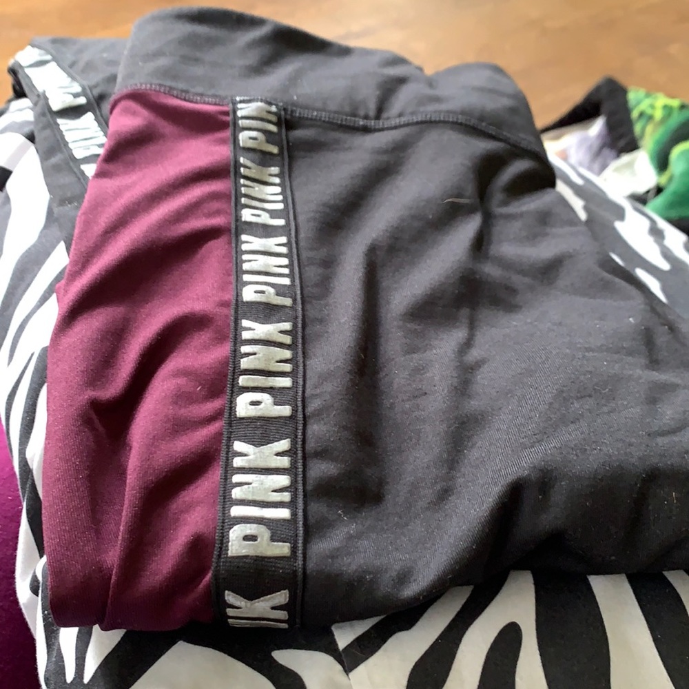 Pink stretch pants